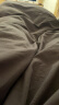 海澜之家（HLA）全棉四件套纯棉被套床单枕套床上用品深灰+浅灰1.5/1.8米 实拍图