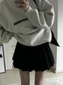 HIPPATIA百褶裙女2025秋季新款高腰显瘦学院风JK半身制服裙大码a字短裙 爵士黑 【秋冬款MN001】 M (建议95-105斤) 实拍图