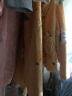 芬腾 儿童睡衣秋冬女童装长袖开衫可爱动物印花休闲家居服套装 黄色 140 实拍图