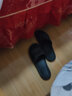 回力凉鞋男士中老年爸爸夏季外穿沙滩高档新款厚底防滑耐穿凉拖鞋 黑色【EVA柔软不磨脚】 44 【标准码】 实拍图
