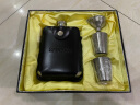 QUALITYSHILOHFLASK 加厚304不锈钢酒壶3两6盎司 户外随身便携酒壶 类圆弧配塑料漏斗 碎纹礼盒带皮套酒杯漏斗 168ml 实拍图