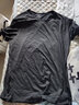 战浩冰丝莫代尔棉短袖T恤男夏季青年圆领纯色白速干半袖薄打底衫体恤 黑色 3XL 建议【165-180斤】 实拍图