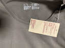 MUJI MUJI 女式 弹力罗纹编织长袖T恤打底衫上衣女款内搭春秋BBC03A1A 浅灰棕色 L (165/88A) 实拍图