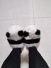 细细条 卡通熊猫棉拖鞋女冬季学生少女心室内居家用防滑可爱毛绒保暖月子软底鞋 白色 38-39 晒单实拍图