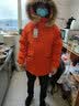 雅鹿羽绒服男女同款新款貉子毛领情侣装加厚保暖派克服保暖防寒外套NR 橘红色-男 3XL /190 实拍图