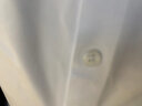 皮尔卡丹（pierre cardin）【5万+已加购】衬衫男士长袖免烫抗皱高弹力中年冰丝商务休闲衬衣 白色 54/180/2XL【建议132-155斤】 实拍图