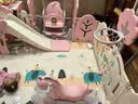 babyhappiness宝宝围栏防护栏婴儿室内家用游戏围栏儿童地上栅栏安全爬行垫乐园 【公主粉】180_205（中型C） 实拍图