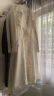 FANSILANEN范思蓝恩23FS11161 经典时尚中长款风衣外套女秋季新款英伦风 白色 XS 晒单实拍图