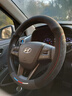 绅创汽车方向盘套冬天翻毛皮冬季保暖方向盘套超薄防汗防滑四季车把套 【圆形】现代悦动朗动领动瑞纳名图ix35i索纳塔 实拍图