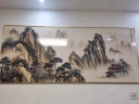 俏董婆客厅装饰画山水聚财挂画大气无水大靠山画沙发背后背景墙装饰壁画 背有靠山-B款 120*60cm 晶瓷画+典雅金色边框 晒单实拍图