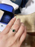 T400绿宝石戒指女925银开口求婚生日礼物520情人节礼物送女友 实拍图