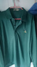 啄木鸟（TUCANO）冰丝长袖t恤男翻领POLO体恤衫中年宽松秋衣免烫爸爸装男打底上衣 墨绿 2XL (180) 建议150-165斤 实拍图