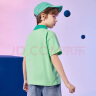 ASK JUNIOR男童短袖T恤2024夏薄款儿童小熊休闲纯棉跑步打底衫 绿色 150  晒单实拍图