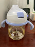 babycare 学饮吸管杯婴儿6个月+ 重力球鸭嘴吸管杯耐摔防漏宝宝儿童水杯 【双杯盖含背带 -PPSU】蒙因蓝 实拍图