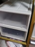 百露收纳箱抽屉式衣服透明整理箱家用衣物储物柜子衣柜塑料内衣收纳盒 加厚中号单个 实拍图