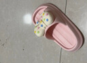 幸福玛丽（Cheerful Mario）蝴蝶结女童拖鞋儿童女孩夏季洗澡亲子卡通凉拖鞋粉色内长22cm 晒单实拍图