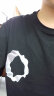 7家优品短袖T恤男夏季新款纯棉百搭潮牌潮流hiphop街头设计感五分半袖 WYFS-TM8075黑色 2XL 晒单实拍图