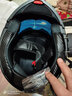 酷骑宝防雾双镜片揭面盔摩托车蓝牙头盔摩托车全覆式头盔男女式续航长 机械红花（带K25蓝牙） XXL 实拍图