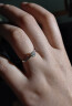 周六福（ZLF）  18K金钻石戒指女群镶雪花钻戒求婚结婚订婚钻石戒指 主石9分副石3分 13号 实拍图