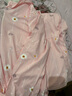 草景家孕妇睡衣夏季薄款纯棉月子服宽松大码产后夏天吸汗透气哺乳衣套装 955粉色 L  (建议体重90-120斤左右) 实拍图