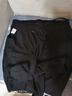 胖哥哥大码男装束脚休闲裤男宽松胖子加肥加大肥佬春秋季弹力运动卫裤子 黑色纯色款 5XL （250-270斤） 实拍图
