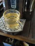 品一恒（PINYIHENG）带把玻璃小茶杯大容量家用透明品杯功夫茶具配件耐热品茗杯平底杯 60造型（四只装）（120ML） 实拍图