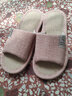傲万2双亚麻拖鞋男女夏室内家居秋季棉麻居家用春秋情侣四季待客 （2双装）粉色+藏青 36-37 女+男40-41 实拍图