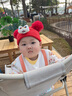 贝娜茜婴儿帽子秋冬季红色过年毛线帽6-12个月新生儿胎帽醒狮满月周岁帽 白醒狮【帽子+围脖+袜子三件套】 0个月-18个月（37-48CM） 实拍图
