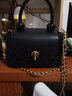 CHARLES&KEITH发条锁扣圆珠拎手提包链条单肩包包女包生日礼物CK2-50701121 Black黑色 S 实拍图
