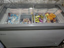 美的（Midea）小冰柜迷你雪糕柜小型玻璃门保鲜冷冻展示柜冷藏家用绿豆沙冰淇淋冰柜板栗榴莲冷冻柜商用大容量柜 【336升弧面玻璃】SD/SC-336HKMA 实拍图