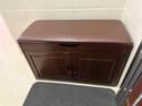 木叶私语（MUYESIYU）【整装发货】鞋柜门口实木换鞋凳入户大容量储物家用防尘可坐鞋柜 长80-烤漆工艺三层-胡桃色 实拍图