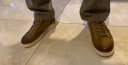森达（SENDA）复古板鞋男春新商场同款休闲鞋男士打孔车缝线1HP01AM3 黄色 39 晒单实拍图