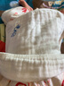 北极绒婴儿口水巾纯棉六层纱布围嘴新生儿童小方巾宝宝卡通柔软洗脸面巾 绣字方巾 5条装（花色搭配） 实拍图