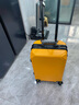 欧遥行李箱男铝框密码拉杆箱子韩版潮流大容量可登机女旅行皮箱次日达 黄色【黑框款-升级带充电口】 20英寸 -登机箱-手提上飞机手拉箱 实拍图