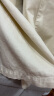 三彩2024春季新款纯棉牛仔裤高腰宽松直筒阔腿裤长裤时尚女 米白色 160/68A/M 晒单实拍图