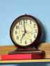 北极星（POLARIS）挂钟 古典欧式座钟表复古客厅装饰台钟创意12英寸卧室床头时钟70090-2木纹色 实拍图