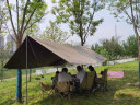 骆驼（CAMEL）户外精致露营黑胶天幕帐篷遮阳便携式防晒野营大凉棚1J32263960-2 实拍图