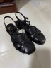 蹀愫（tigrisso）夏新款猪笼鞋圆头条带低跟百搭罗马凉鞋女TA43317-14 黑色 37 晒单实拍图