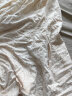 猫人（MiiOW）【防螨抗菌纯棉】女士睡裙睡衣女可爱小熊套头家居服米白XL 实拍图