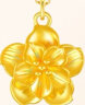 中国黄金（CHINA GOLD）牡丹花黄金项链女妈妈款足金吊坠母亲节礼物送妈妈婆婆长辈生日 牡丹花吊坠约0.6g+925链子 晒单实拍图