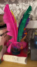 杜威克毽子大号鹅毛花毽小学生儿童毽子比赛专用彩色羽毛牛筋底 3个装 晒单实拍图