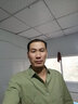 末真（MOZHEN）长袖衬衣男士百搭日系简约纯色上衣时尚外套休闲男装白色衬衫男潮 绿色 2XL 实拍图