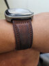 适配七个星期五手表带sevenfriday磨砂牛皮男表带M2/Q201/02/03牛皮带配件28mm 磨砂深棕色：银色扣 28mm 实拍图