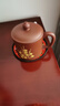 苏砂画诣紫砂杯原矿纯全手工泡茶杯宜兴泥绘梅花办公家用带盖男女水杯子 直筒款 实拍图