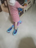 迪士尼（Disney） 蛙式滑板车儿童剪刀车3-12岁双脚四轮闪光防侧翻可折叠88106 【高度可调】艾莎公主 实拍图