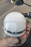 云电威国标3C认证智能蓝牙电瓶车头盔电动车夏季轻便摩托车半盔白大码 实拍图