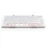 航世（BOW）HB066 键盘 无线蓝牙键盘 办公键盘 折叠便携 64键 手机平板ipad键盘 超薄巧克力按键 白色 实拍图