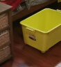 SPACEXPERT 衣物收纳箱塑料整理箱60L黄色 1个装 带轮 实拍图