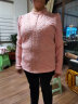 PHJ加绒加厚蕾丝打底衫女 秋冬季新款修身显瘦蕾丝衫中年女士减龄保暖长袖上衣女 GH2360 粉色-加绒 XL 实拍图