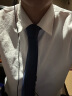FitonTon领带男手打8CM正装男士商务面试上班工作结婚领带礼盒装FTL0003 蓝色斜纹(手打) 实拍图